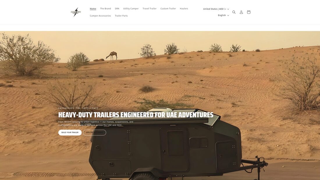 Master Trailer homepage screenshot